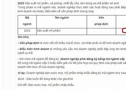 Mã Ngành Nghề Đăng Ký Kinh Doanh 2023